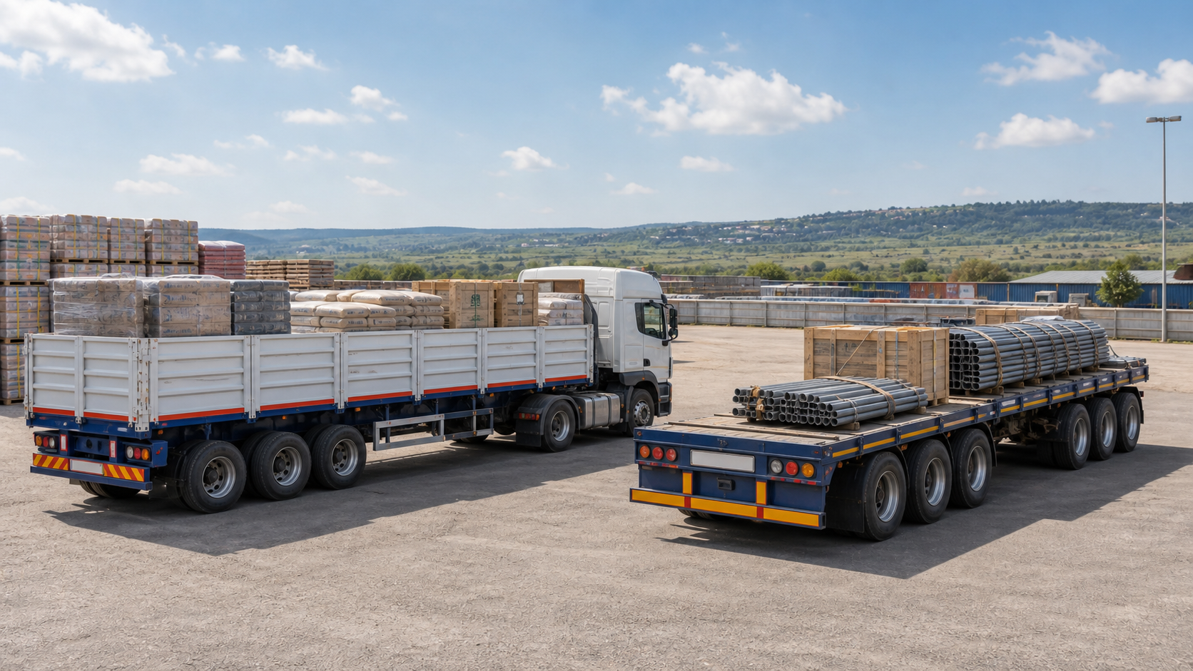 side wall trailer vs flatbed for cargo Africa practical semi-trailer buyer scene