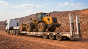 Zimbabwe trailer import for mining transport practical semi-trailer buyer scene