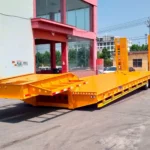 13 m Heavy-Duty Low Bed Semi Trailer with Hydraulic Ramps product photo 1