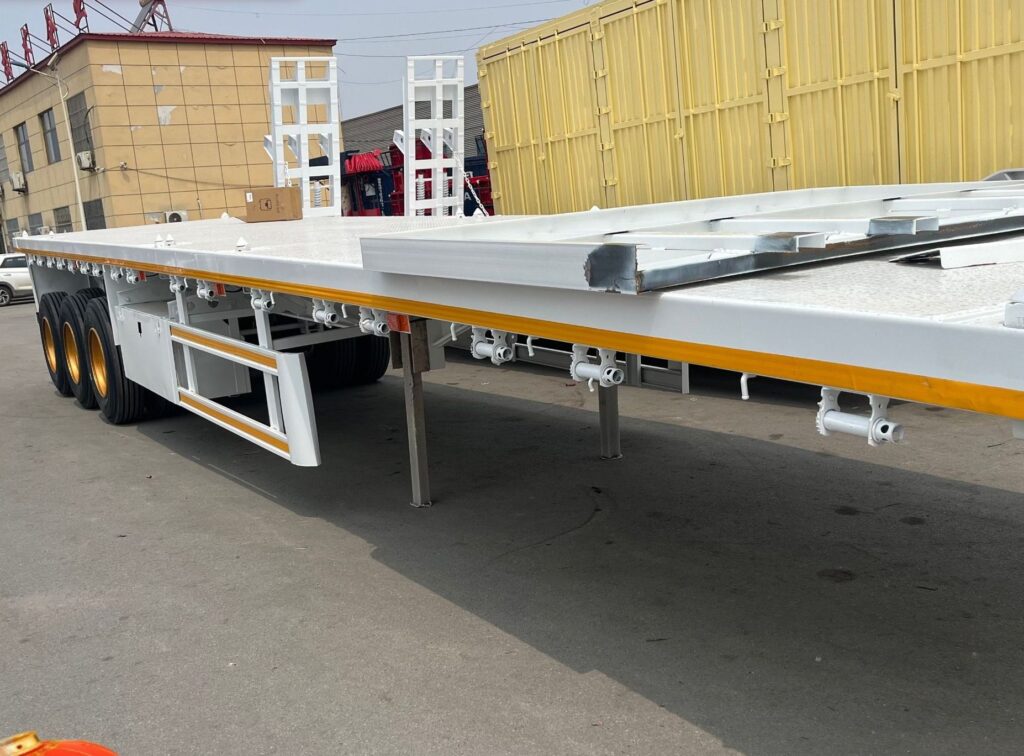 40 ft 3 Axle Flatbed Container Semi Trailer product photo 1