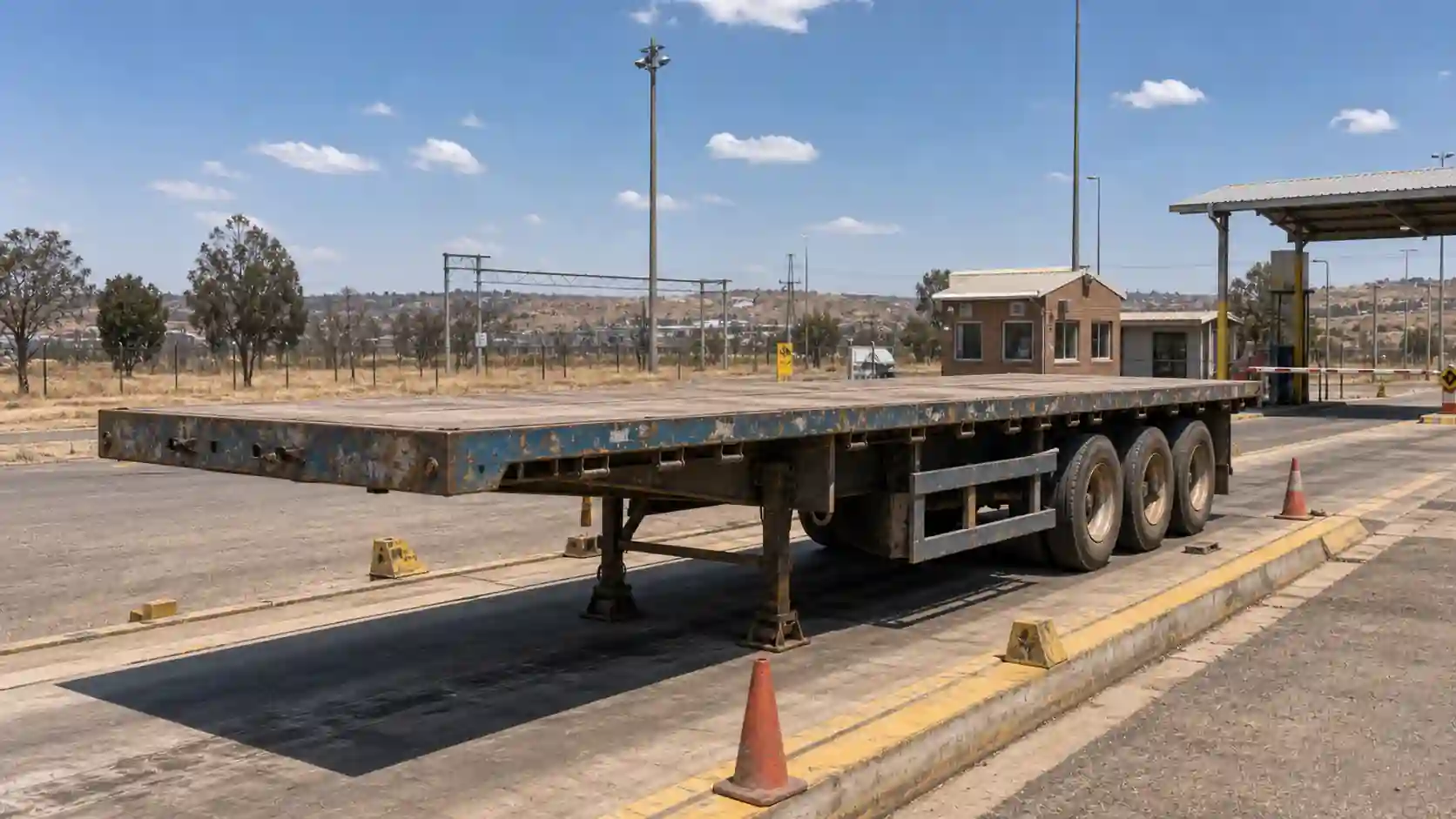 Flatbed trailer configuration check for African routes